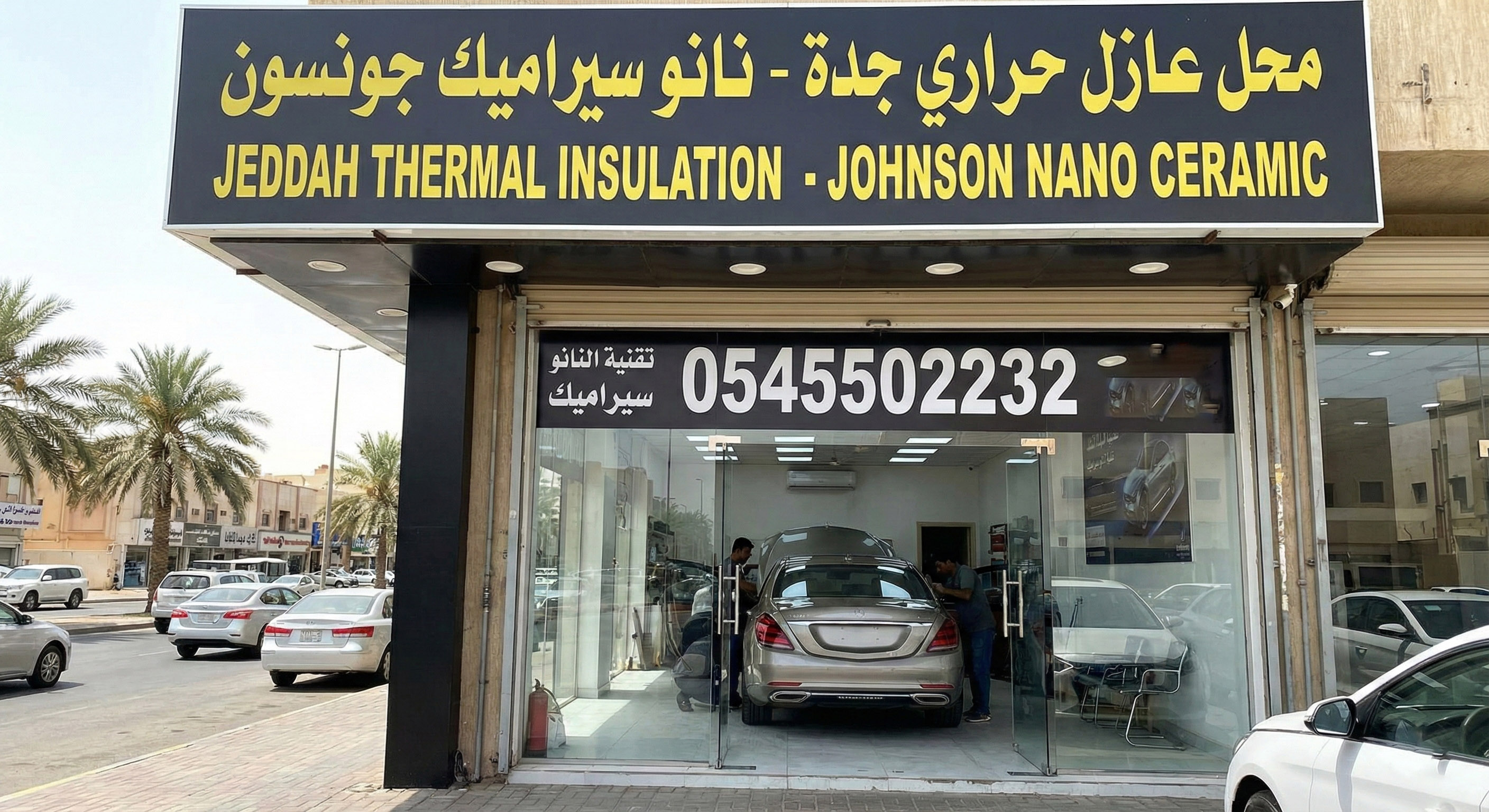 رقم محل عازل حراري جدة بتقنية النانو سيراميك من جونسون 0545502232