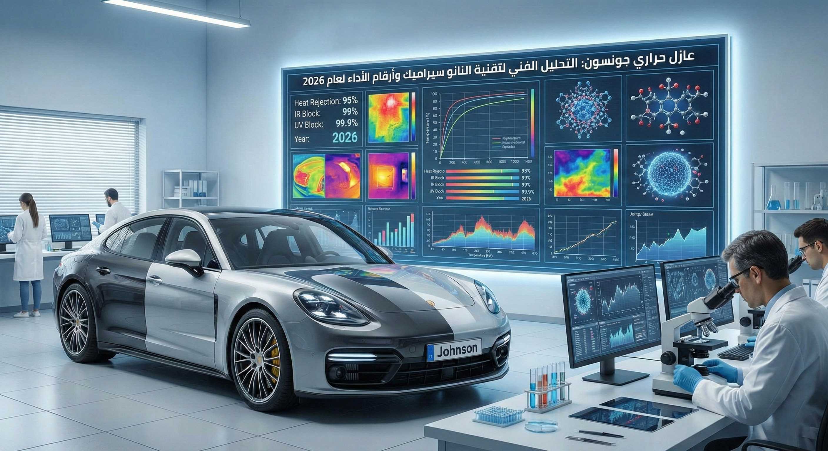 عازل حراري جونسون: التحليل الفني لتقنية النانو سيراميك وأرقام الأداء لعام 2026